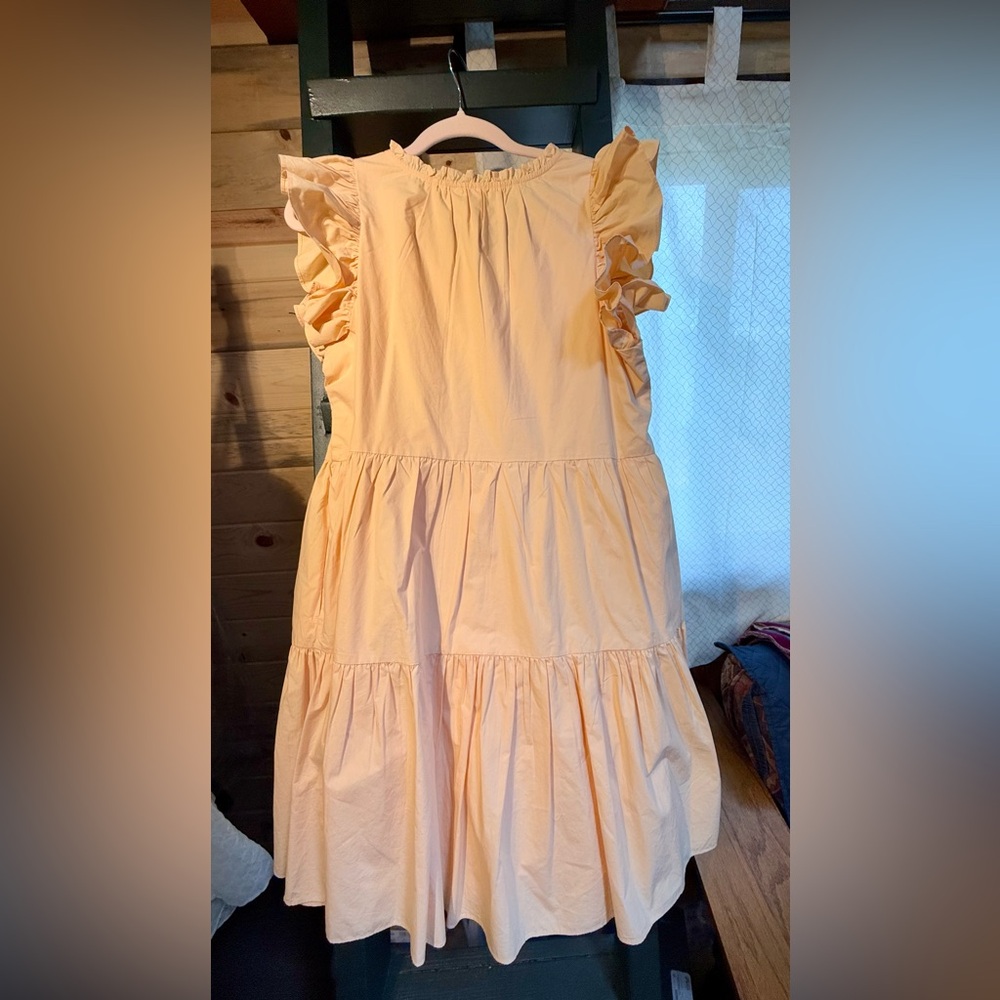 Cream Smocked Puff Sleeve Mini Sundress